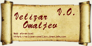 Velizar Omaljev vizit kartica